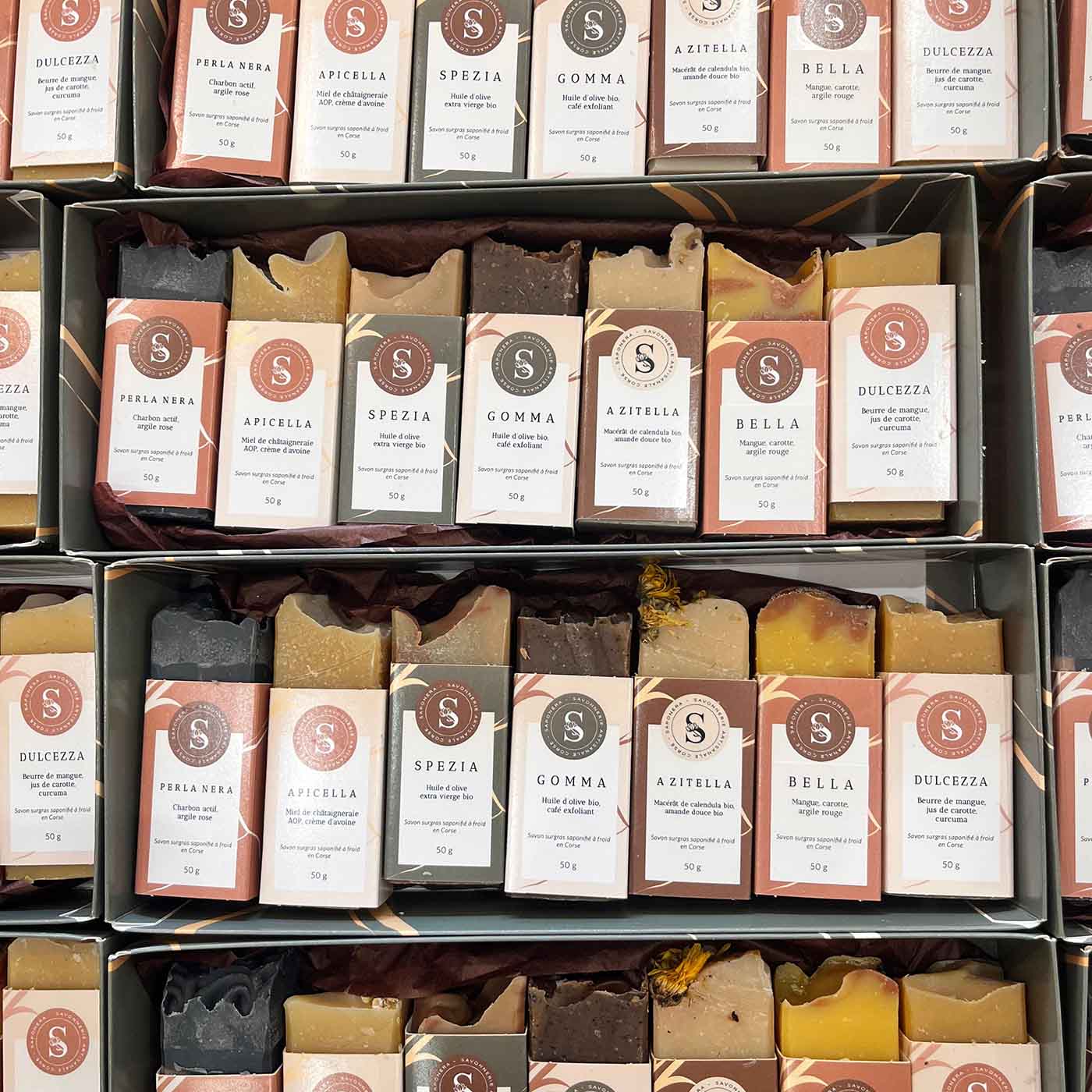 Coffret découverte 7 savons 50 gr