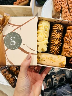 Coffret 4 bûches – savons artisanaux